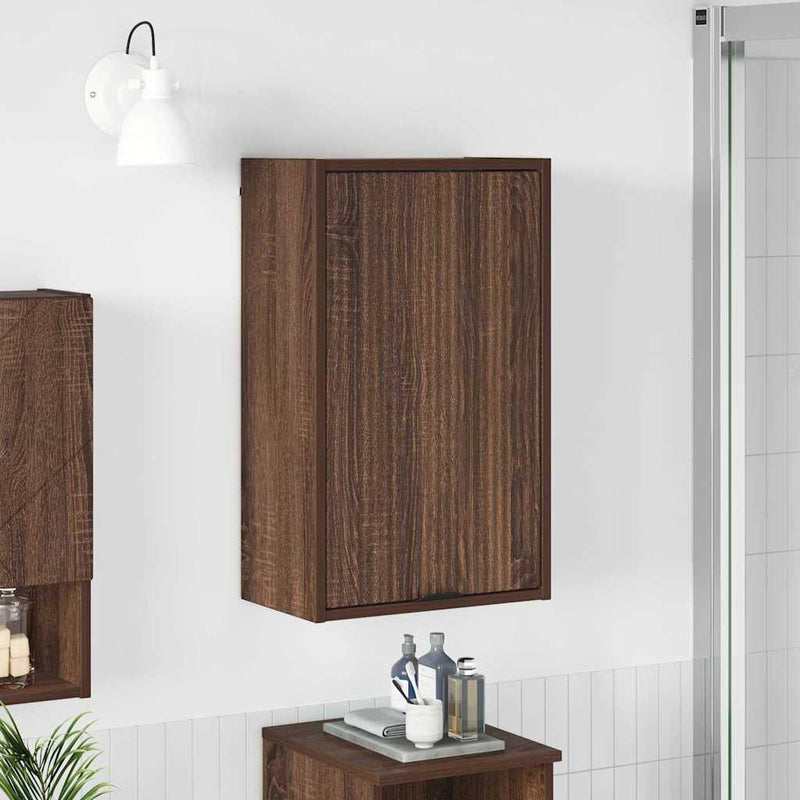 vidaXL Fürdőszoba Székény barna tölgy 39 x 23.5 x 65 cm Faanyag