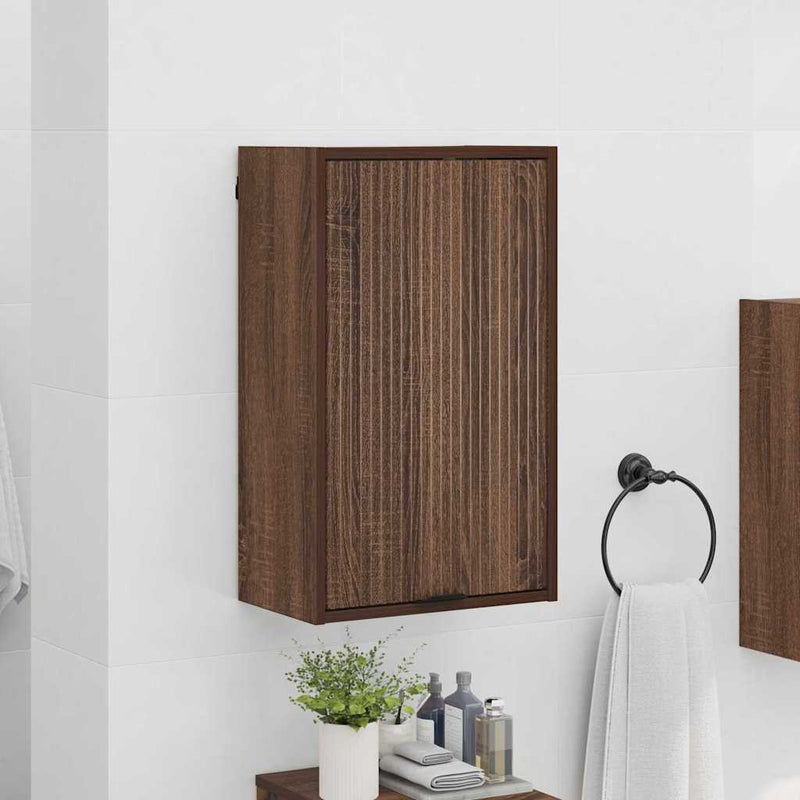 vidaXL Fürdőszoba Székény barna tölgy 39 x 23.5 x 65 cm Faanyag
