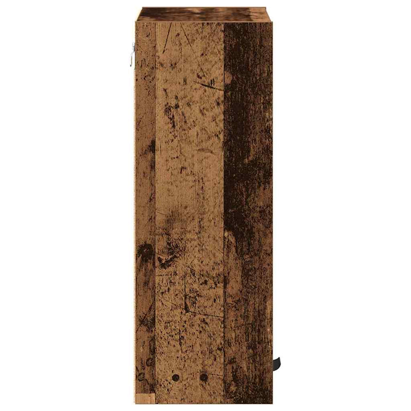 vidaXL Fürdőszoba Székény tárolóval Régi fa 39 x 23.5 x 65 cm Faanyag