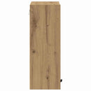 vidaXL Fürdőszoba Székény tárolóval Artisan tölgy 39 x 23,5 x 65 cm