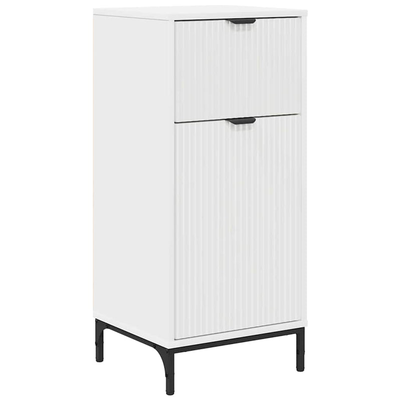 vidaXL Fürdőszoba Székény fiókkal Fehér 39.5 x 36 x 88 cm Faanyag