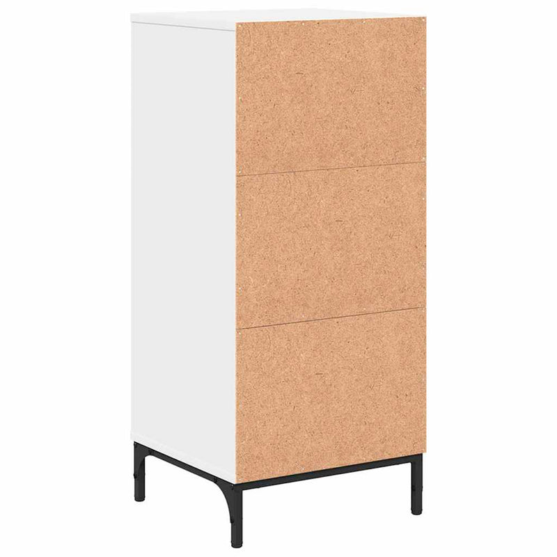 vidaXL Fürdőszoba Székény fiókkal Fehér 39.5 x 36 x 88 cm Faanyag