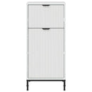 vidaXL Fürdőszoba Székény Fehér 39,5 x 36 x 88 cm Faanyag & Fém