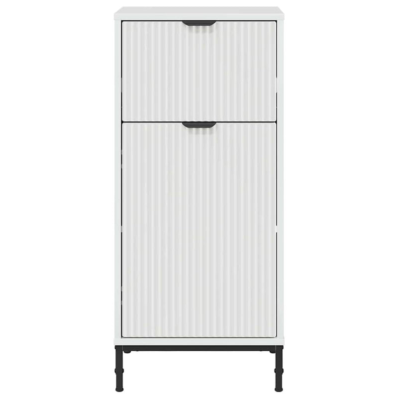 vidaXL Fürdőszoba Székény fiókkal Fehér 39.5 x 36 x 88 cm Faanyag
