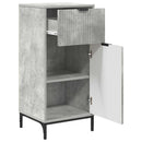 vidaXL Fürdőszoba Székény Beton Szürke 39,5 x 36 x 88 cm Faanyag & Fém