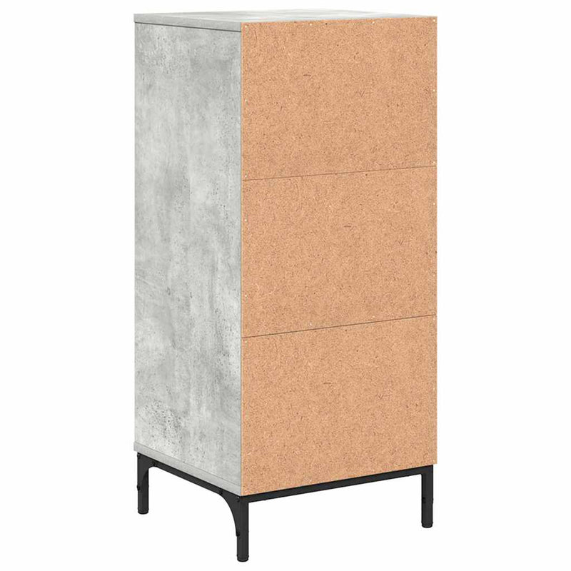 vidaXL Fürdőszoba Székény Beton szürke 39.5 x 36 x 88 cm Faanyag