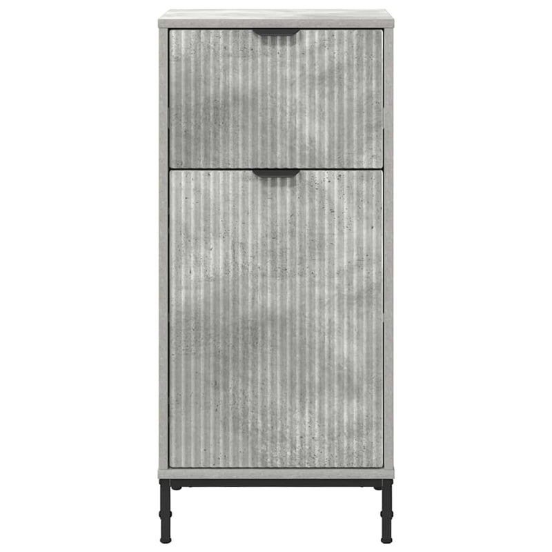 vidaXL Fürdőszoba Székény Beton szürke 39.5 x 36 x 88 cm Faanyag