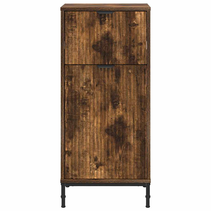 vidaXL Fürdőszoba Székény Füstölt tölgy 39.5 x 36 x 88 cm Faanyag