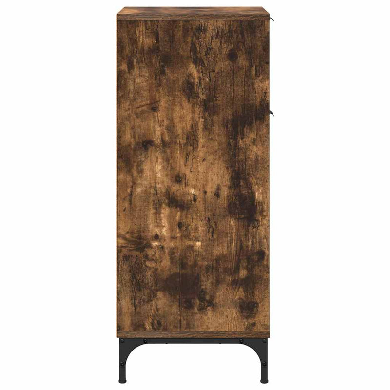 vidaXL Fürdőszoba Székény Füstölt tölgy 39.5 x 36 x 88 cm Faanyag
