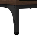 vidaXL Fürdőszoba Székény Barna Tölgy 39,5 x 36 x 88 cm Faanyag & Fém