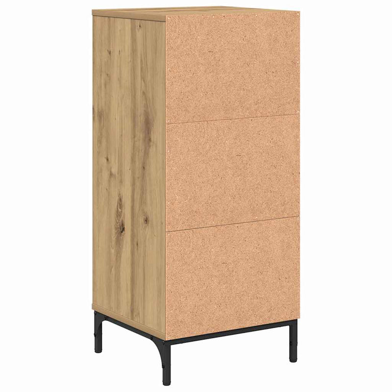 vidaXL Fürdőszoba Székény kézműves tölgy 39.5 x 36 x 88 cm Faanyag