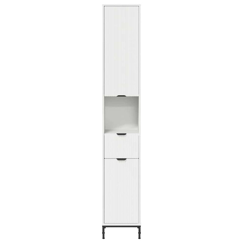 vidaXL Fürdőszobai magas szekrény Fehér 31.5 x 33 x 190 cm Faanyag