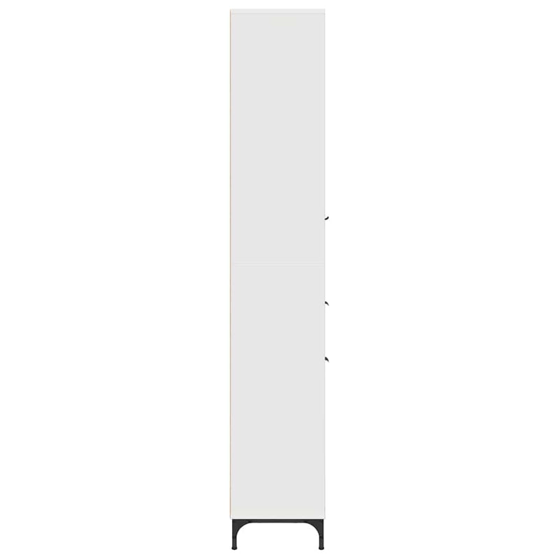 vidaXL Fürdőszobai magas szekrény Fehér 31.5 x 33 x 190 cm Faanyag