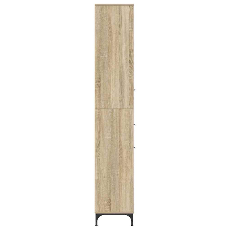 vidaXL Fürdőszobai magas szekrény sonoma tölgy 31.5 x 33 x 190 cm