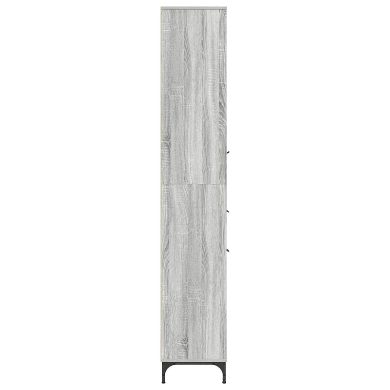 vidaXL Fürdőszobai magas szekrény Szürke sonoma 31.5 x 33 x 190 cm