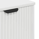 vidaXL Fürdőszobai mosdószekrény Fehér 60.5 x 33.5 x 61 cm Faanyag