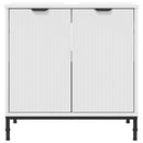 vidaXL Fürdőszobai mosdószekrény Fehér 60.5 x 33.5 x 61 cm Faanyag