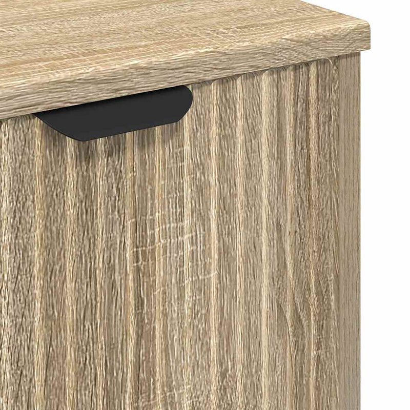 vidaXL Fürdőszobai mosdószekrény sonoma tölgy 60.5 x 33.5 x 61 cm