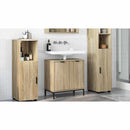 vidaXL Fürdőszobai mosdószekrény Sonoma tölgy 60,5 x 33,5 x 61 cm