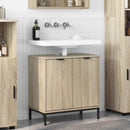 vidaXL Fürdőszobai mosdószekrény Sonoma tölgy 60,5 x 33,5 x 61 cm