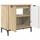 vidaXL Fürdőszobai mosdószekrény Sonoma tölgy 60,5 x 33,5 x 61 cm