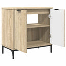 vidaXL Fürdőszobai mosdószekrény Sonoma tölgy 60,5 x 33,5 x 61 cm