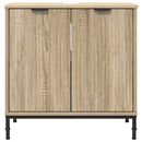 vidaXL Fürdőszobai mosdószekrény Sonoma tölgy 60,5 x 33,5 x 61 cm