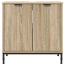 vidaXL Fürdőszobai mosdószekrény Sonoma tölgy 60,5 x 33,5 x 61 cm