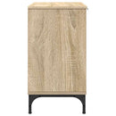 vidaXL Fürdőszobai mosdószekrény Sonoma tölgy 60,5 x 33,5 x 61 cm