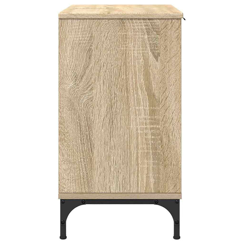 vidaXL Fürdőszobai mosdószekrény sonoma tölgy 60.5 x 33.5 x 61 cm