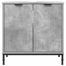 vidaXL Fürdőszobai mosdószekrény Beton Szürke 60,5 x 33,5 x 61 cm