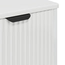 vidaXL Fürdőszobai mosdószekrény Magasfényű fehér 60.5 x 33.5 x 61 cm