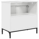 vidaXL Fürdőszobai mosdószekrény Magasfényű fehér 60.5 x 33.5 x 61 cm