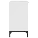 vidaXL Fürdőszobai mosdószekrény Magasfényű fehér 60.5 x 33.5 x 61 cm