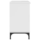vidaXL Fürdőszobai mosdószekrény Magasfényű fehér 60.5 x 33.5 x 61 cm