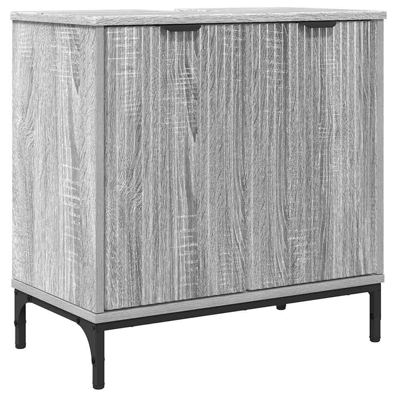 vidaXL Fürdőszobai mosdószekrény Szürke sonoma 60.5 x 33.5 x 61 cm