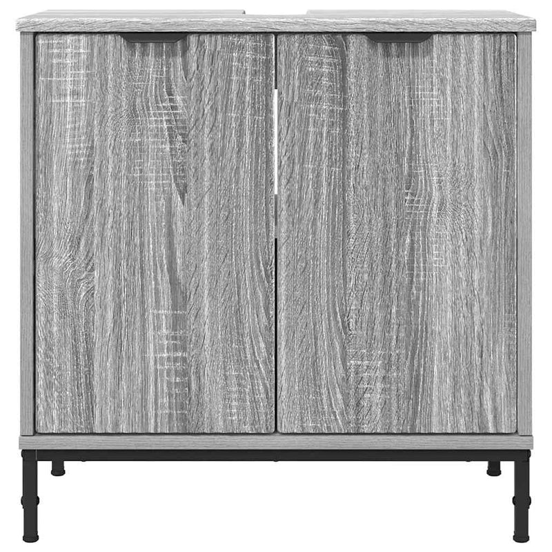 vidaXL Fürdőszobai mosdószekrény Szürke sonoma 60.5 x 33.5 x 61 cm
