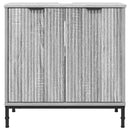 vidaXL Fürdőszobai mosdószekrény Szürke Sonoma 60,5 x 33,5 x 61 cm