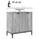 vidaXL Fürdőszobai mosdószekrény Szürke Sonoma 60,5 x 33,5 x 61 cm