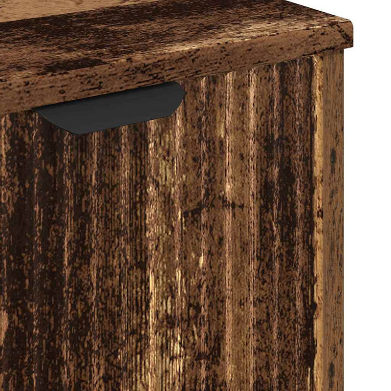 vidaXL Fürdőszobai mosdószekrény Régi fa 60.5 x 33.5 x 61 cm Faanyag