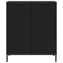 vidaXL Széf Fekete 69.5 x 33 x 82 cm Faanyag