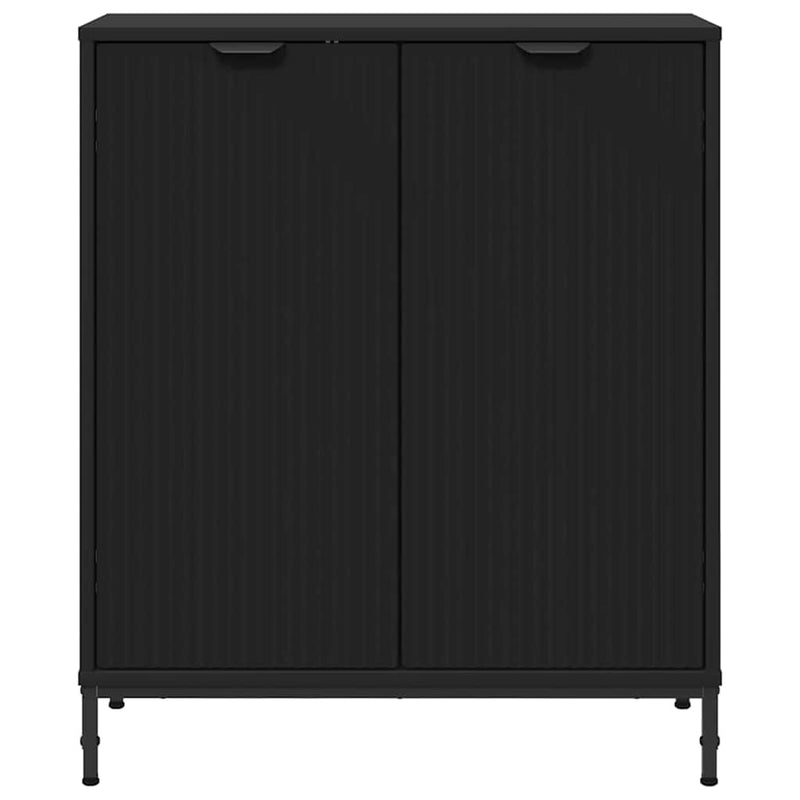 vidaXL Széf Fekete 69.5 x 33 x 82 cm Faanyag