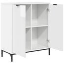 vidaXL Széf Magas Fényű Fehér 69,5 x 33 x 82 cm Faanyag