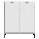 vidaXL Széf Magasfényű fehér 69.5 x 33 x 82 cm Faanyag