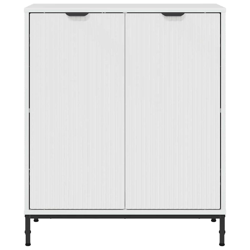 vidaXL Széf Magasfényű fehér 69.5 x 33 x 82 cm Faanyag