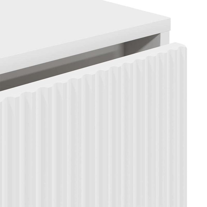 vidaXL Széf fiókkal Fehér 79.5 x 33 x 82 cm Faanyag