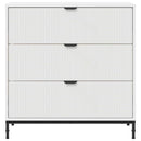 vidaXL Széf fiókkal Fehér 79.5 x 33 x 82 cm Faanyag