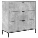 vidaXL Széf fiókkal Beton Szürke 79,5 x 33 x 82 cm Faanyag