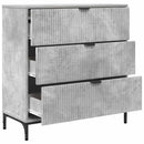 vidaXL Széf fiókkal Beton Szürke 79,5 x 33 x 82 cm Faanyag