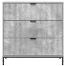 vidaXL Széf fiókkal Beton Szürke 79,5 x 33 x 82 cm Faanyag